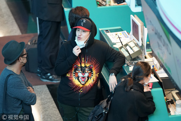 ▲潘瑋柏現身桃園機場。（圖／視覺中國CFP）