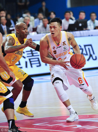 ▲CBA周儀翔、楊敬敏。（圖／CFP）