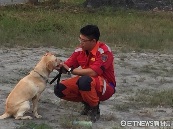 台中搜救犬通過IRO測驗。（圖／台中市政府提供）