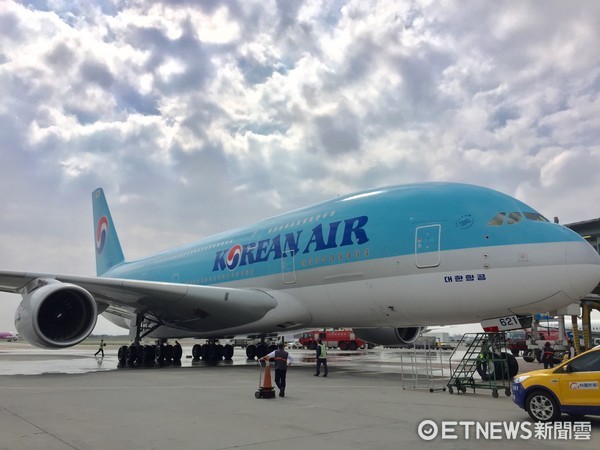 ▲大韓航空A380首航。（圖／記者于佳云攝）