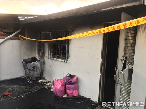 ▲新北市蘆洲區今下午3時許傳死亡火警，一位女子趴在床上已成焦屍。（圖／記者林煒傑翻攝）