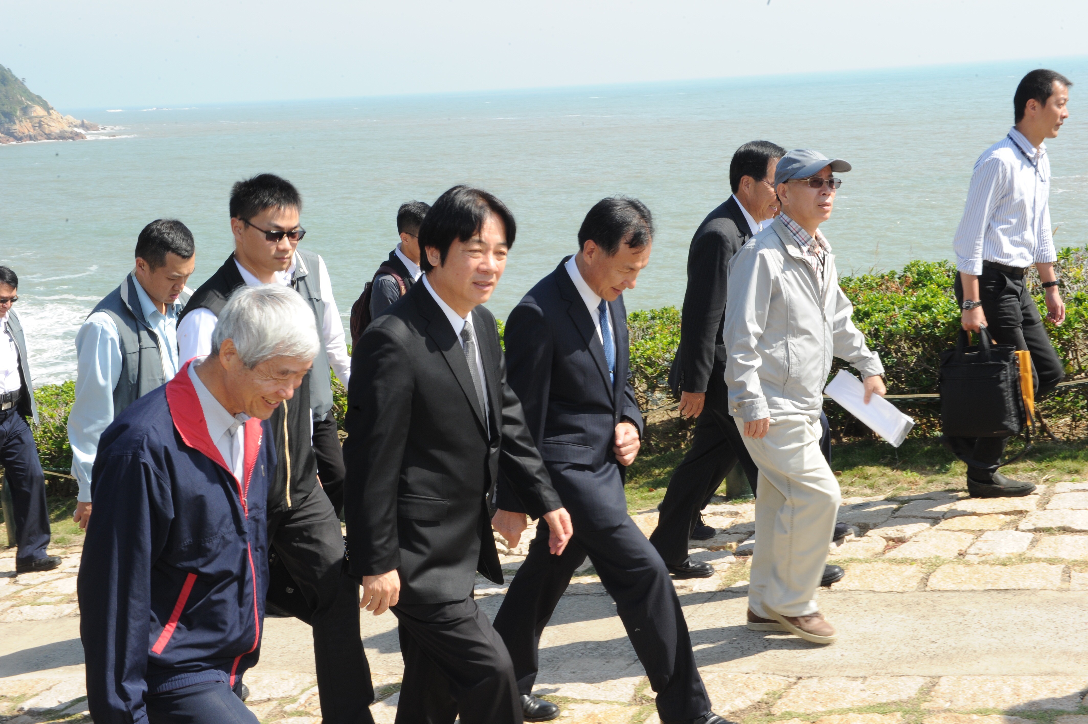 賴清德視察馬祖南北竿大橋。（圖／行政院）