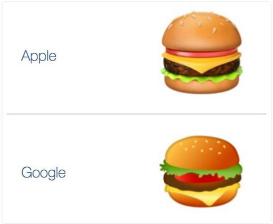 ▲▼ 蘋果、Google「漢堡」表情符號都錯了！　CEO：一起來討論。（圖／翻攝自推特／@baekdal）