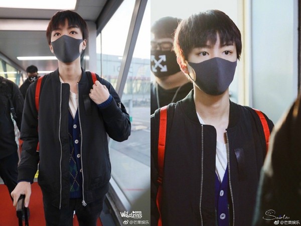 ▲王俊凱現身機場，準備錄影《演員的誕生》。（圖／翻攝自《芒果娛樂》微博）