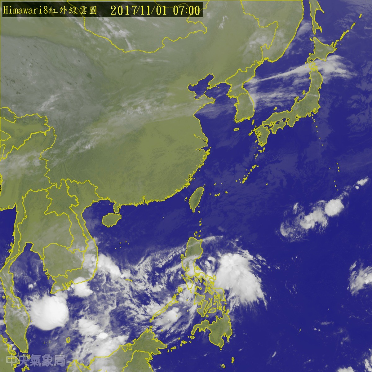 天氣圖。（圖／中央氣象局）