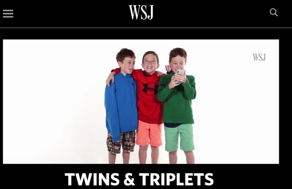 ▲根據測試，雙胞胎或三胞胎能夠成功騙過iPhone X的人臉辨識功能。（圖／翻攝自華爾街日報網站)