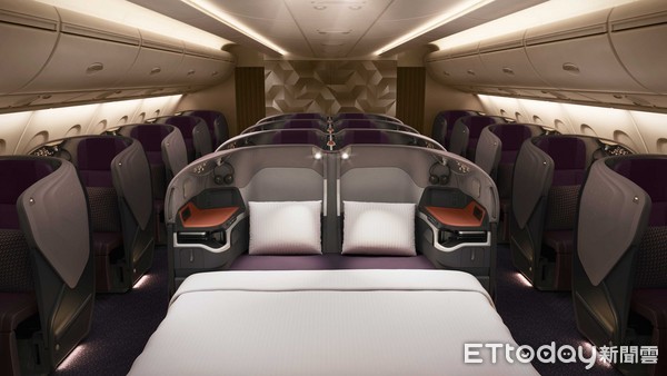 新加坡航空全新A380客艙產品。（圖／新加坡航空提供）