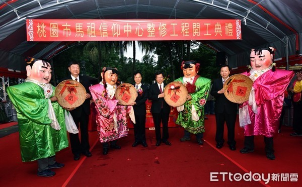 ▲桃園市八德區馬祖信仰中心「閩臺宮、龍山寺」，整修工程開工。（圖／桃園市政府提供）