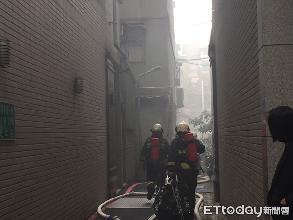 ▲▼民權東路火警。（圖／記者張曼蘋攝）