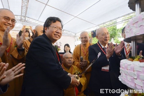 ▲鄭文燦市長肯定佛陀的智慧及心靈的平靜。 （圖／桃園市政府提供）