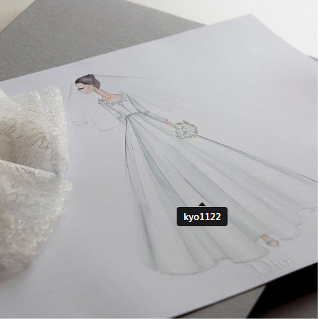 ▲▼宋慧喬差點當「黑紗新娘」！　手工婚紗製作過程曝光。（圖／翻攝自Dior IG）
