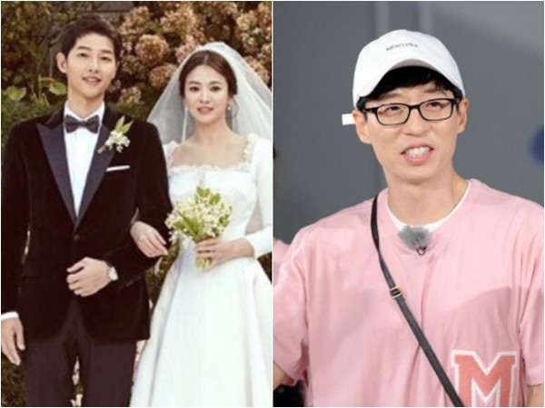 ▲宋慧喬終於在婚禮上見到偶像劉在錫。（圖／翻攝自宋慧喬、Running Man IG）