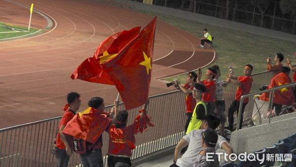▲亞足U19，越南球迷。（圖／記者顏如玉攝）