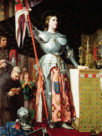 ▲▼聖女貞德在查理七世的加冕典禮上。（圖／翻攝自維基百科）