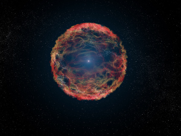 ▲喪屍超新星iPTF14hls爆炸不死，顛覆理論。（圖／翻攝自Las Cumbres Observatory）