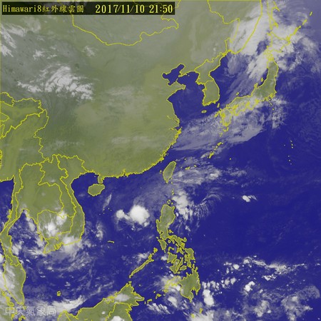 ▲東北風來了，11日下探19度。（圖／中央氣象局）