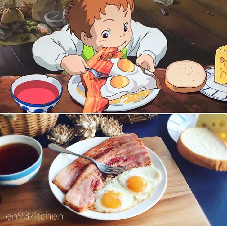 《吉卜力飯》食物和器皿神還原（圖／instagram@en93kitchen）