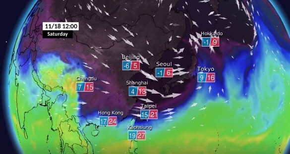 ▲▼ 北北基宜花大雨特報！下周末降溫拉到15度　彭啟明：突走下一階梯感覺（圖／翻攝自彭啟明臉書）