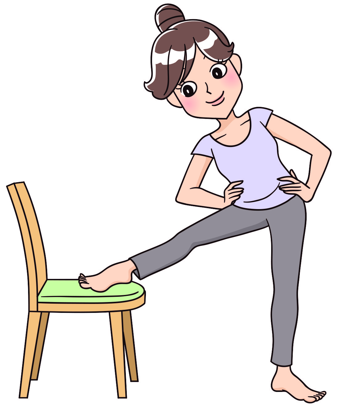 ▲川合式開腳伸展操書摘圖。（圖／和平國際提供）