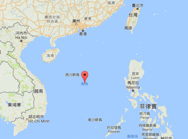 ▲▼南海為主權爭議海域，聲索國眾多其中也包含台灣。（圖／翻攝自google map）