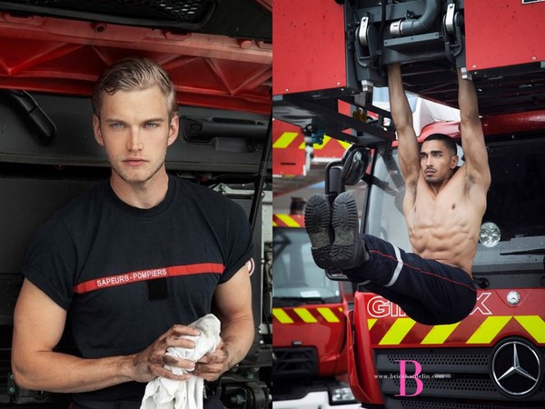 ▲男模拍攝2018法國消防員月曆（圖／翻攝自Brice Hardelin Photography FB）