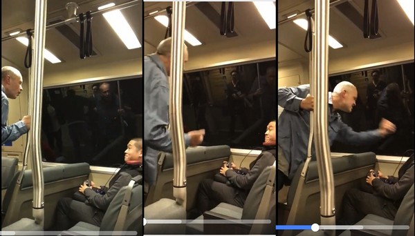 「我最討厭中國人」　華裔男搭地鐵慘遭加州白人狠打。（圖／翻攝自Wiseley Wu的臉書）