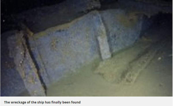 ▲▼「智利鐵達尼號」殘骸尋獲。（圖／翻攝自《鏡報》）