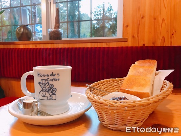 ▲體驗名古屋特有早餐文化，コメダ珈琲店（Komeda Coffee）。（圖／記者賴文萱攝）