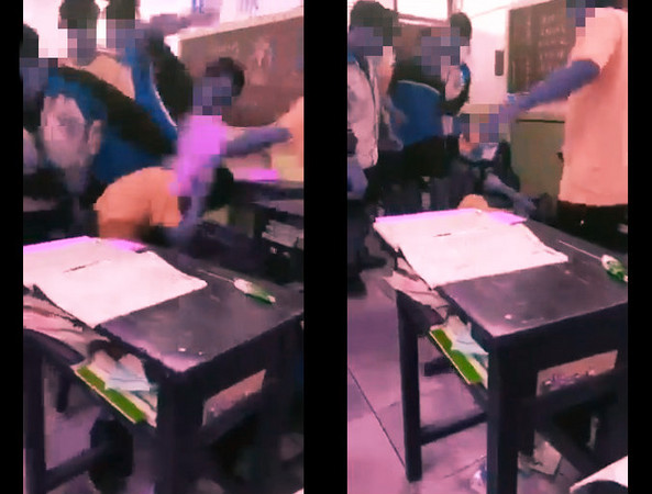 台南某私立高職，一名男學生撕破同學的實習作業遭到圍毆。（圖／翻攝自加藤軍台灣粉絲團 2.0臉書）