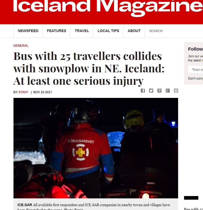 ▲▼台團驚傳冰島車禍。（圖／翻攝icelandmag）