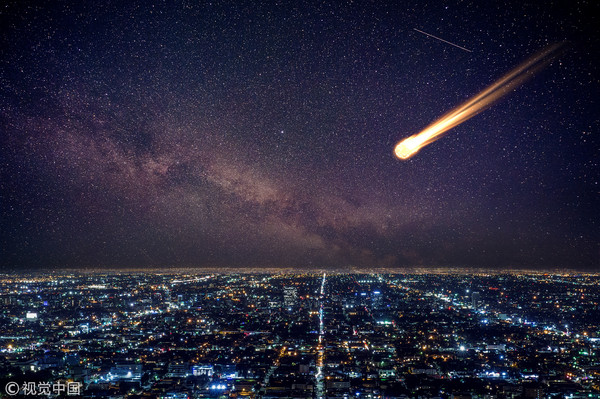 ▲隕石,流星,地球,末日。（圖／視覺中國）