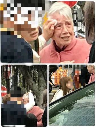 ▲▼台灣網友在香港幫助受傷阿婆。（圖／取自爆料公社）