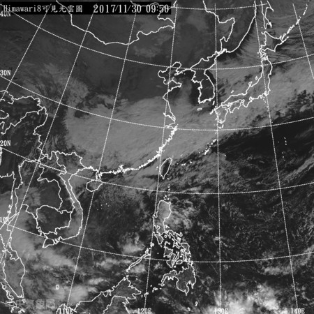 入夜後各地轉冷，各地低溫大約會在19至22度。（圖／翻攝自中央氣象局）