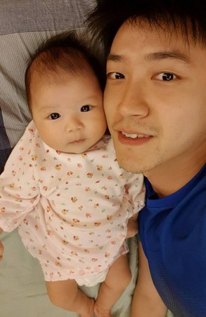 ▲小小愛正面照曝光，可愛模樣融化網友。（圖／翻攝自福原愛粉絲團）