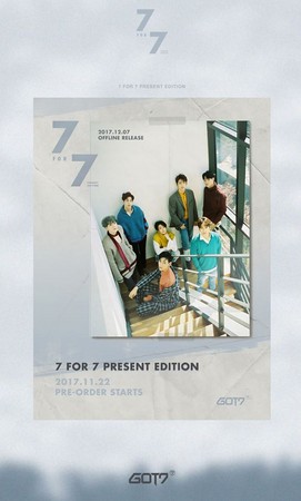 ▲GOT7發行改版專輯《7 for 7 PRESENT EDITION》。（圖／翻攝自GOT7臉書）