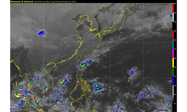 下周一冷空氣南下，各地瞬降至15度。（圖／翻攝自氣象主播賴忠瑋臉書）