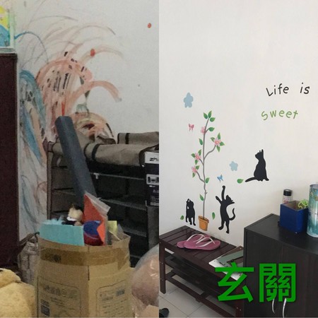 ▲▼女網友花費20幾萬，將租屋大改造。（圖／網友Cai Maple提供，請勿隨意翻拍，以免侵權）