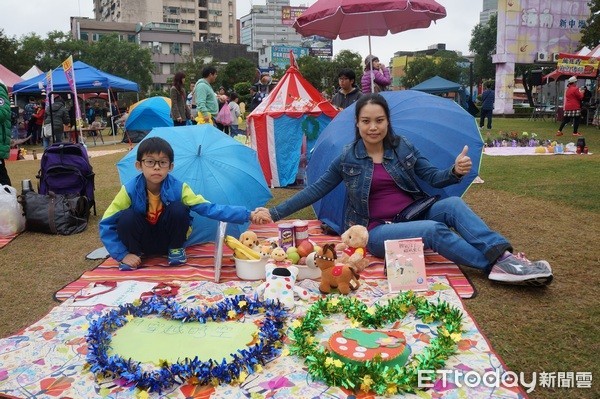 ▲桃園新移民親子草地野餐日。（圖／記者楊淑媛攝）