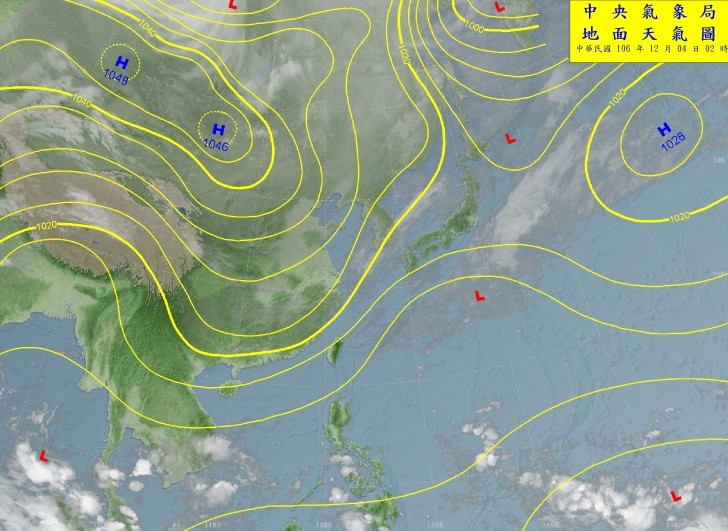 天氣圖。（圖／氣象局）