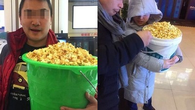 45元「爆米花吃到吐」民眾扛桶來裝　電影院公開成本：僅一成！