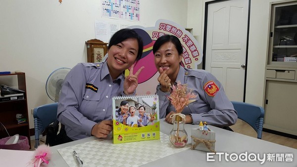 ▲台南市婦幼警察隊，也在臉書粉絲專頁上進行2018年「安全大台南暴力零容忍」桌曆抽獎活動。（圖／警方提供）