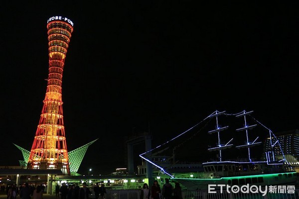 ▲▼神戶塔，神戶夜景，日本三大夜景。（圖／記者蔡玟君攝）