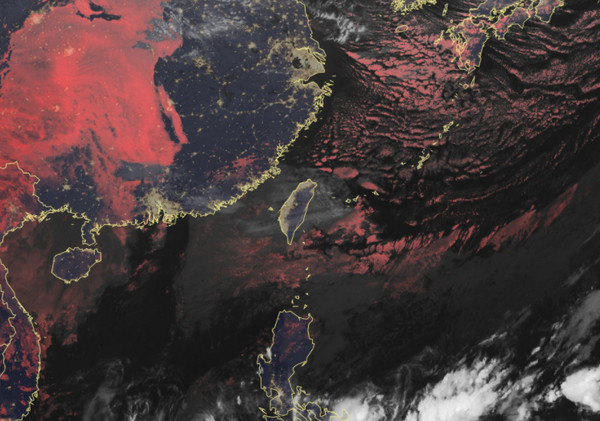 ▲氣象局衛星雲圖新增真實色影像。（圖／翻攝自中央氣象局官網）