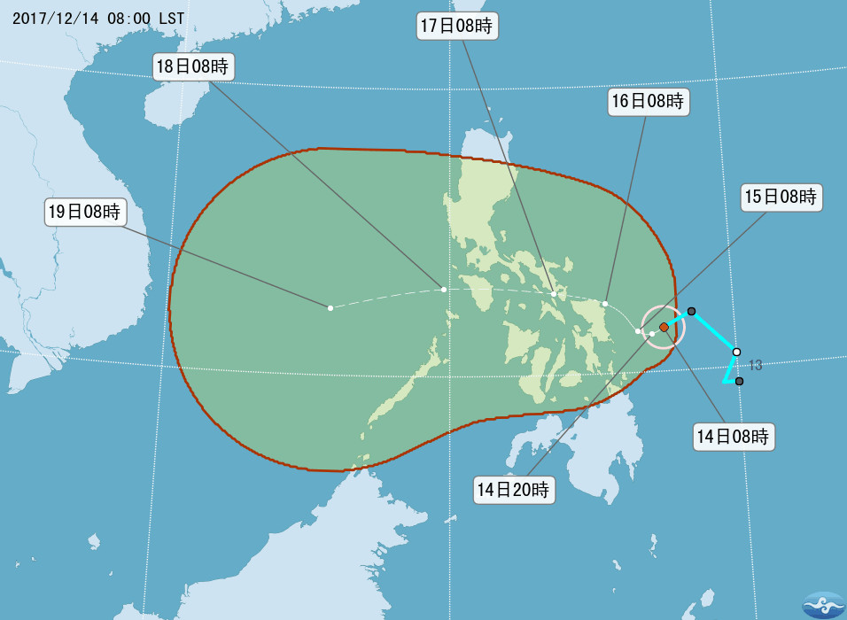 啟德颱風。（圖／氣象局）