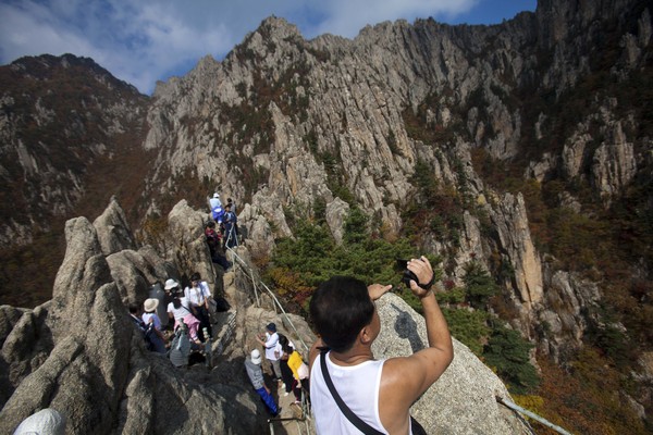 ▲▼ 北韓旅遊,北韓,金剛山。（圖／達志影像／美聯社）