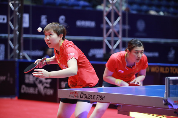 ▲朱雨玲(短髮)、陳夢。（圖／取自ITTF）