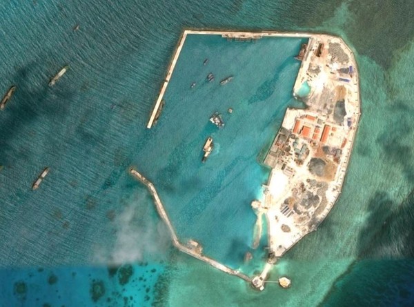 ▲▼南海南沙群島的西礁，它目前受越南當局管轄        。（圖／翻攝自Googlemap）