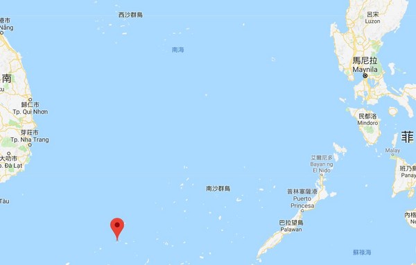 ▲▼紅點處為西礁(West Reef)，中國漁民俗稱大弄鼻。（圖／翻攝自Google Maps）