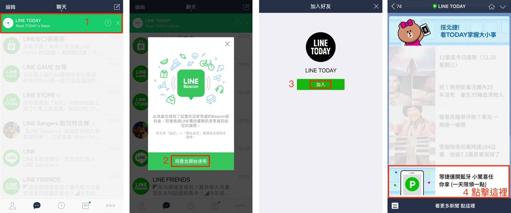 北市七站開藍牙可拿LINE Points（圖／LINE 提供）