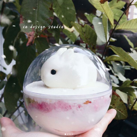 ▲Studio io design莓果小兔雪球（圖／IG網友chang2015_tainan提供，請勿隨意翻拍，以免侵權。）